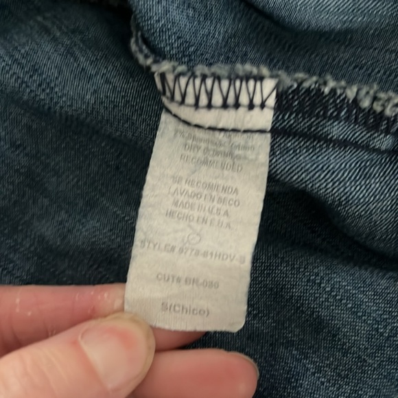 Cropped sequined Jean Jacket - Picture 3 of 4